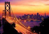 Fotobehang City Skyline Golden Gate Bridge | XXL - 312cm x 219cm | 130g/m2 Vlies