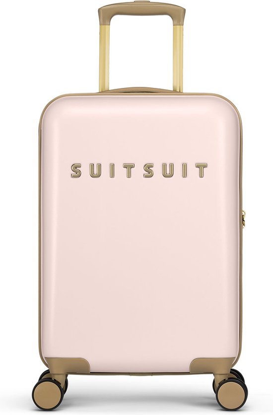 SUITSUIT Fusion Handbagage koffer met 4 wielen - 55 cm - 33L - Zacht Roze