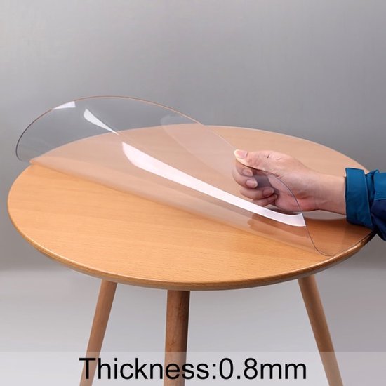 Nappe de table ronde transparente transparente de qualité