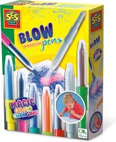 SES - Blow airbrush pens - Magisch kleurveranderen - tweekleurige blaasstiften - goed uitwasbaar - met kleur veranderende blaasstift