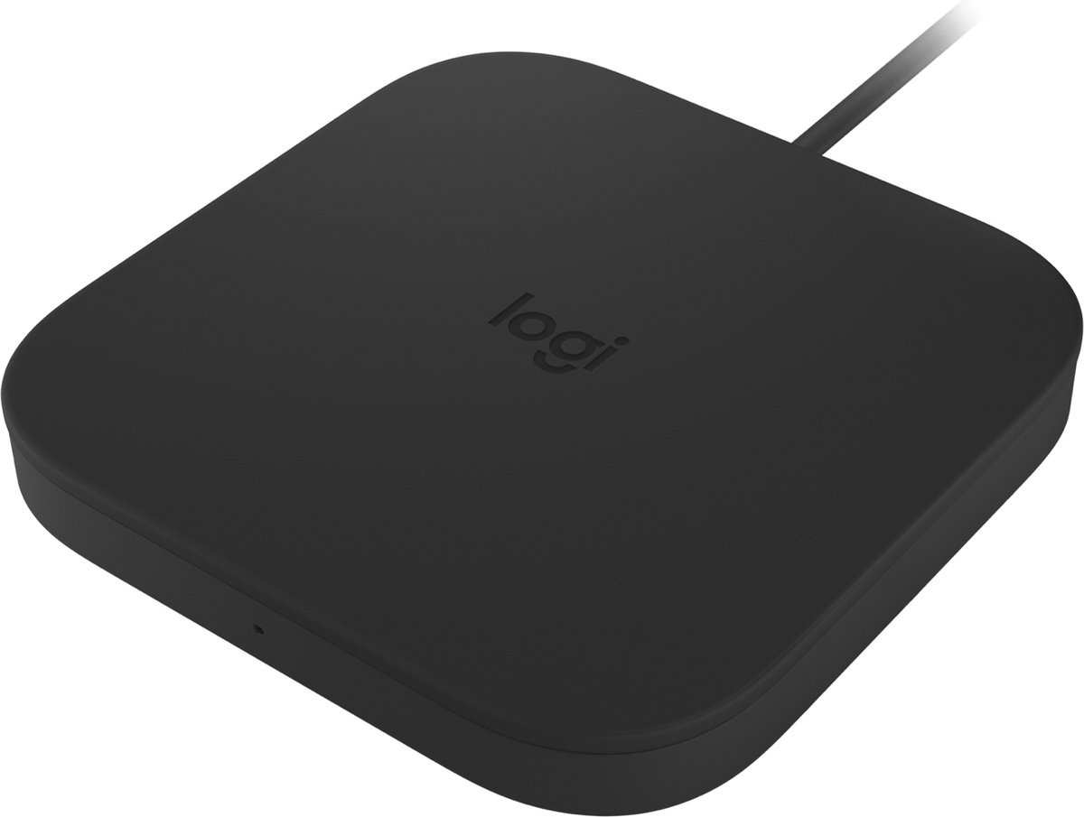 Logitech POWERED Wireless Charging Pad Headset, Smartphone, Horloge Grafiet AC Draadloos opladen Binnen