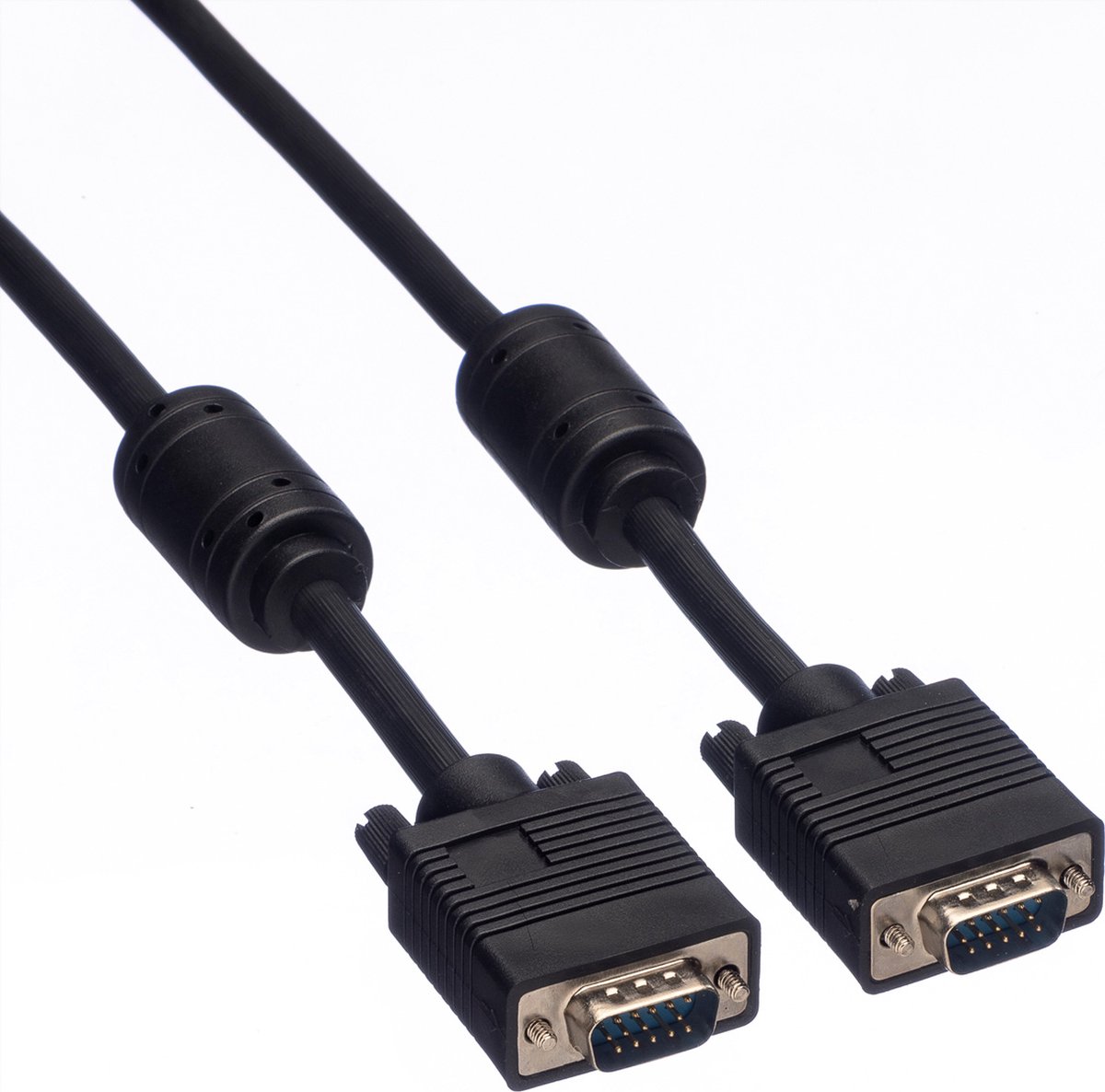 ROLINE SVGA High Quality Kabel met ferrietkernen + DDC, HD15M/M, 15pins, 2 m