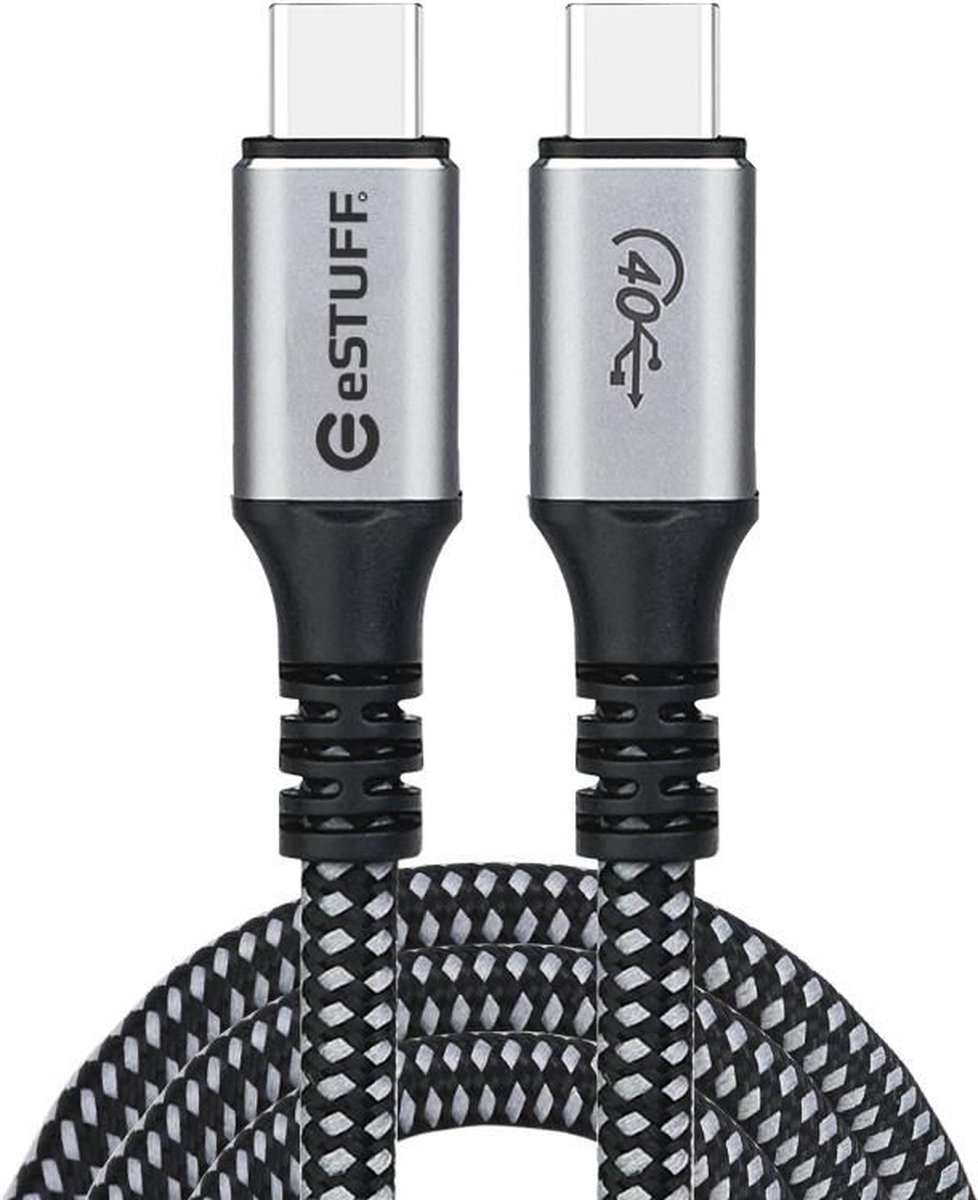 eSTUFF ES604514 USB-kabel USB4 Gen 3x2 1,2 m USB C Grijs