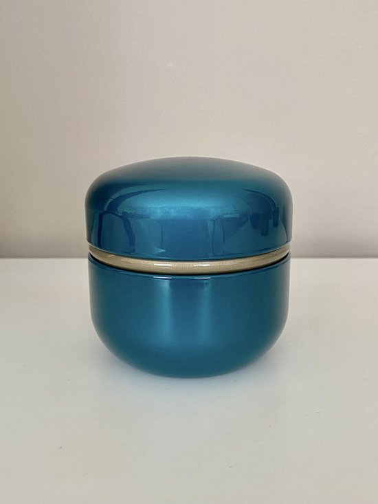 SeaGreen urn - blauw - 0,25L - hoogwaardig aluminium - moderne urn - kleine urn - mini urn - crematie urn - as urn - huisdieren urn - urn hond - urn kat - menselijk as - familie urn - urne - urne hond - urnen - urne volwassenen - urne kat