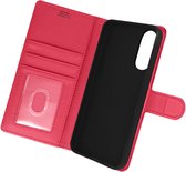 Hoes geschikt voor Oppo A78 Ecoleer Standfunctie Portemonnee roze