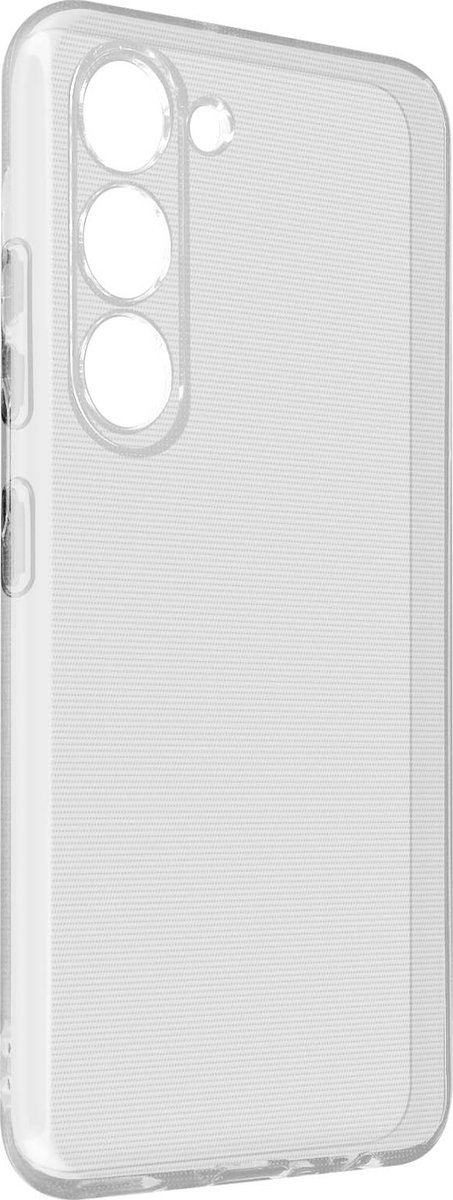 Transparant siliconen Hoes geschikt voor Samsung S23 Plus met camerabescherming
