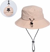 Boasty Bucket hat - Zonnehoed - Strandhoed UV bescherming - vissers hoedje - Beige - regenbestendig -opvouwbaar-kerstcadeau
