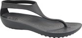 Crocs W Serena Flip 205468-060 , Vrouwen, Zwart, Sportsandalen maat: 42/43 EU