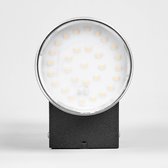 Lindby - LED wandlamp buiten - 2 lichts - roestvrij staal, kunststof - H: 14.6 cm - zwart - Inclusief lichtbronnen
