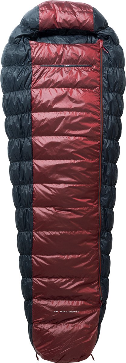 Nordisk Voyage 500 Sac de couchage Rouge,Noir Court - Fermeture gauche