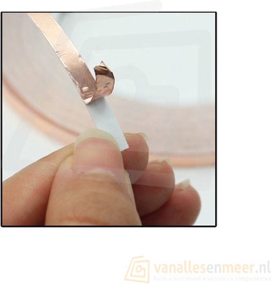 Lawen Creative Geleidende koperfolietape, 2 rollen 6 mm x 20 m, bestand tegen hoge temperaturen, afschermend, warmteafvoer, zelfklevende koperfolie