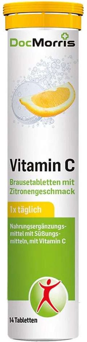 DocMorris Vitamine C Bruistabletten Citroensmaak 120mg Vit C per tablet