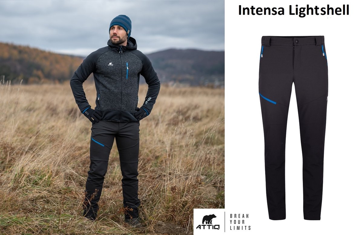 Attiq Lightshell Wandelbroek Intensa Trekking Outdoorbroek Zwart