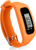Podomètre Triple J® - Tracker d'Activité - Bracelet Compteur de Pas - Oranje