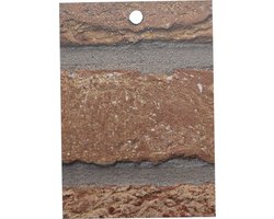 SAMPLE - PROEFMONSTER 10 X 15cm - Schulte Deco Design - motief douche acherwand in Decor klinker 624 - M98401 624 wanddecoratie - muurdecoratie - badkamer wandpaneel - muurbekleding -