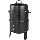 Gardebruk Barbecue Smoker - 3in1 met Ventilatieschuiven – Zwart