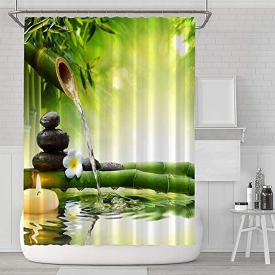 HIPWST Nordic Waterdicht Polyester Douchegordijn Morden Eenvoudige Dekzeil Anti-schimmel Doek Thuis Badkamer Decor Bad Gordijn 130x200cm