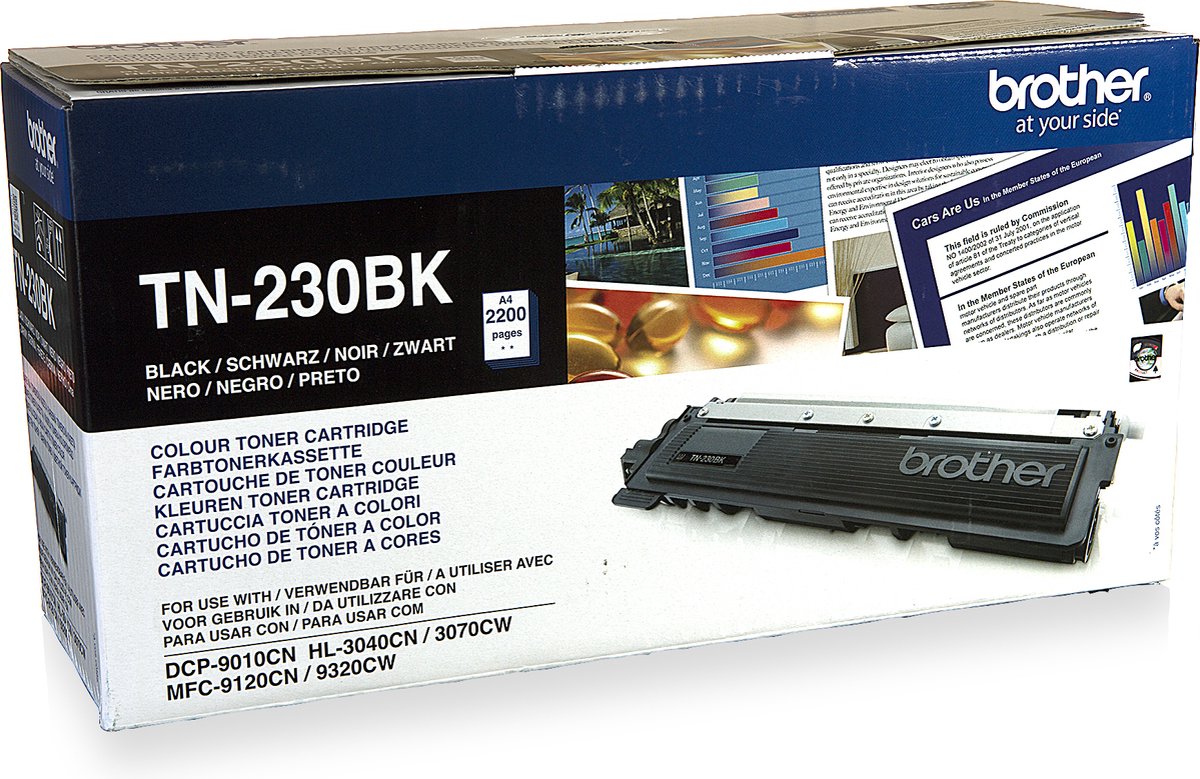 Brother Toner zwart TN230BK Zwart