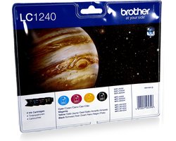 Brother LC-1240VALBP - Inktcartridge - Zwart / Cyaan / Magenta / Geel
