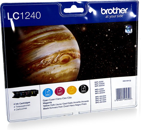 Brother LC-1240VALBP - Inktcartridge - Zwart / Cyaan / Magenta / Geel