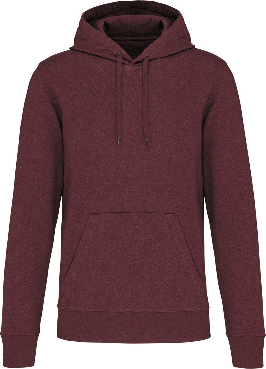 Kariban Ecologische herensweater met capuchon K4027 Wine Heather
