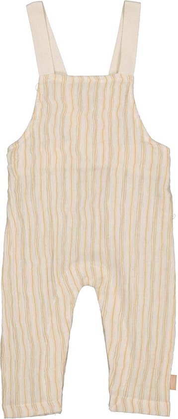 Levv newborn baby jongens salopette Foss aop Camel Light Stripe