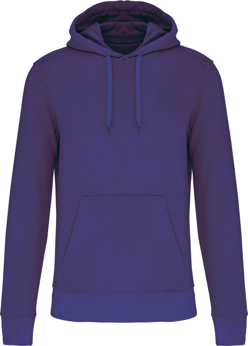 Ecologische herenhoodie met capuchon merk Kariban Deep Paars