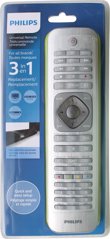 Philips Perfect replacement Télécommande universelle SRP6013/10 | bol.com