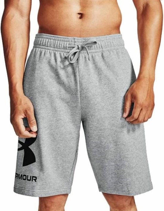 Under Armour Rival Fleece Big Logo Shorts 1357118-011, Hommes, Grijs, Shorts, taille: XXL