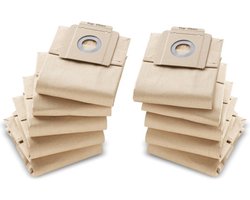 10 Papieren Stofzuigerzakken - papieren filterzakken voor Kärcher Professional T7/1 (eco!efficiency), T9/1 (BP), T10/1, T10/1 (Adv / Eco!efficiency) - 6.904-333.0
