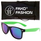 Fako Fashion® - Zonnebril - Duo Tone - Zwart/Groen