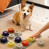 Mewoofun Hond Knoppen Set Mat & Stickers Huisdieren Praat Training En Opname Communicatie Stem Intelligentie Speelgoed Klikker
