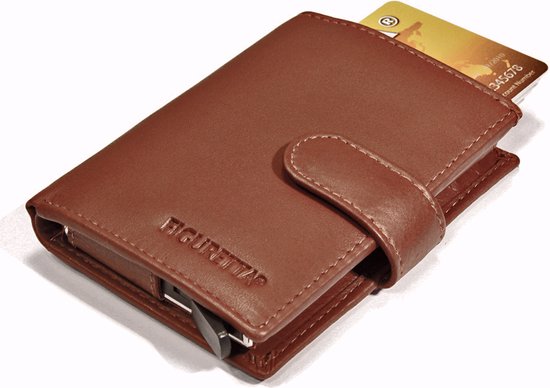 Figuretta Card Protector 4.01197.30 RFID - Porte-cartes de crédit - Cuir - Cognac