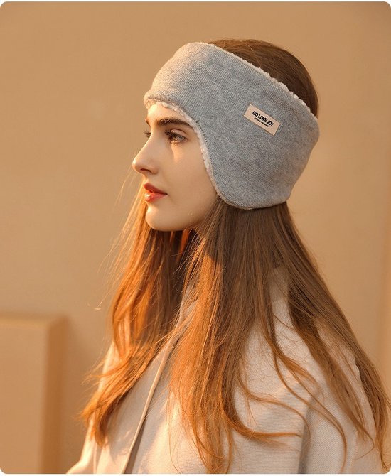 DERCLIVE Oorbeschermer Winter Opvouwbare Warme Oorwarmer Bruin