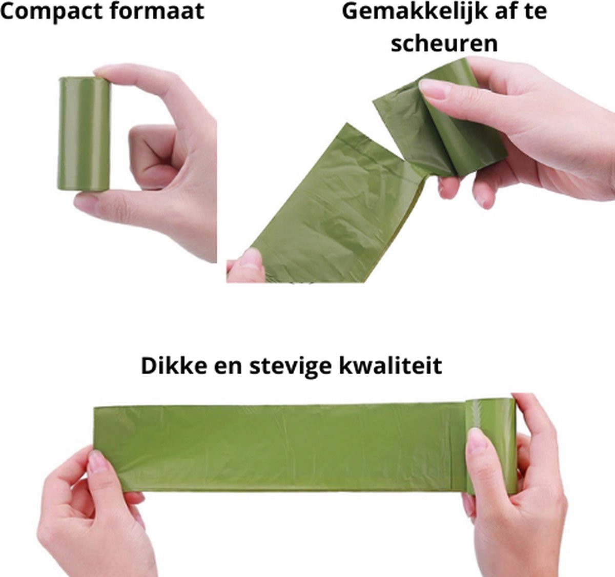 Eco Green Living - Composteerbare Hondenpoepzakjes - 4 x 15 stuks | webshop
