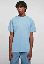 Urban Classics - Heavy Oversized Garment Dye Heren T-shirt - S - Blauw
