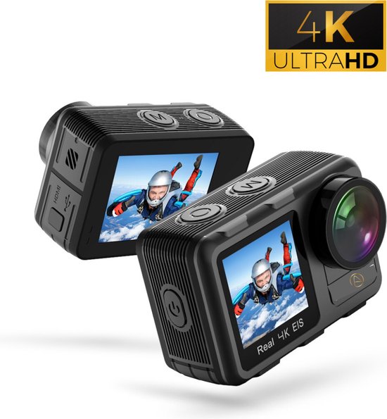 Arvona Action Camera - 4k Beeld - Actie Camera - Accessoires - Zwart -  Deluxe Edition | bol