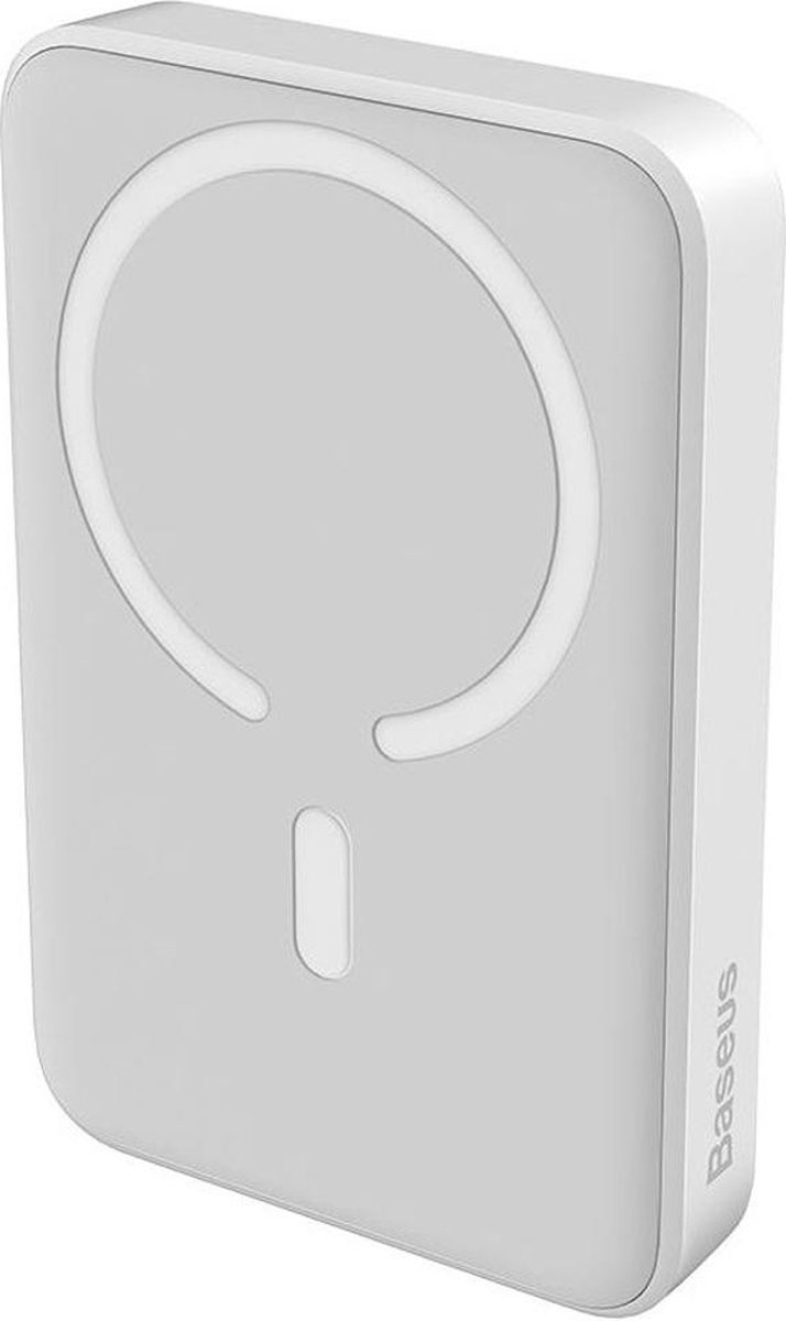 Baseus Megattach 10.000 mAh Powerbank Wit | Compact Met MagSafe & Fast Charge | 20W USB-C | Geschikt voor Apple iPhone en andere smartphones
