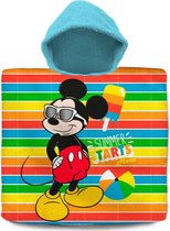 Poncho en coton Disney Mickey Mouse - 60 x 60 CM - Serviette - Nager - Été