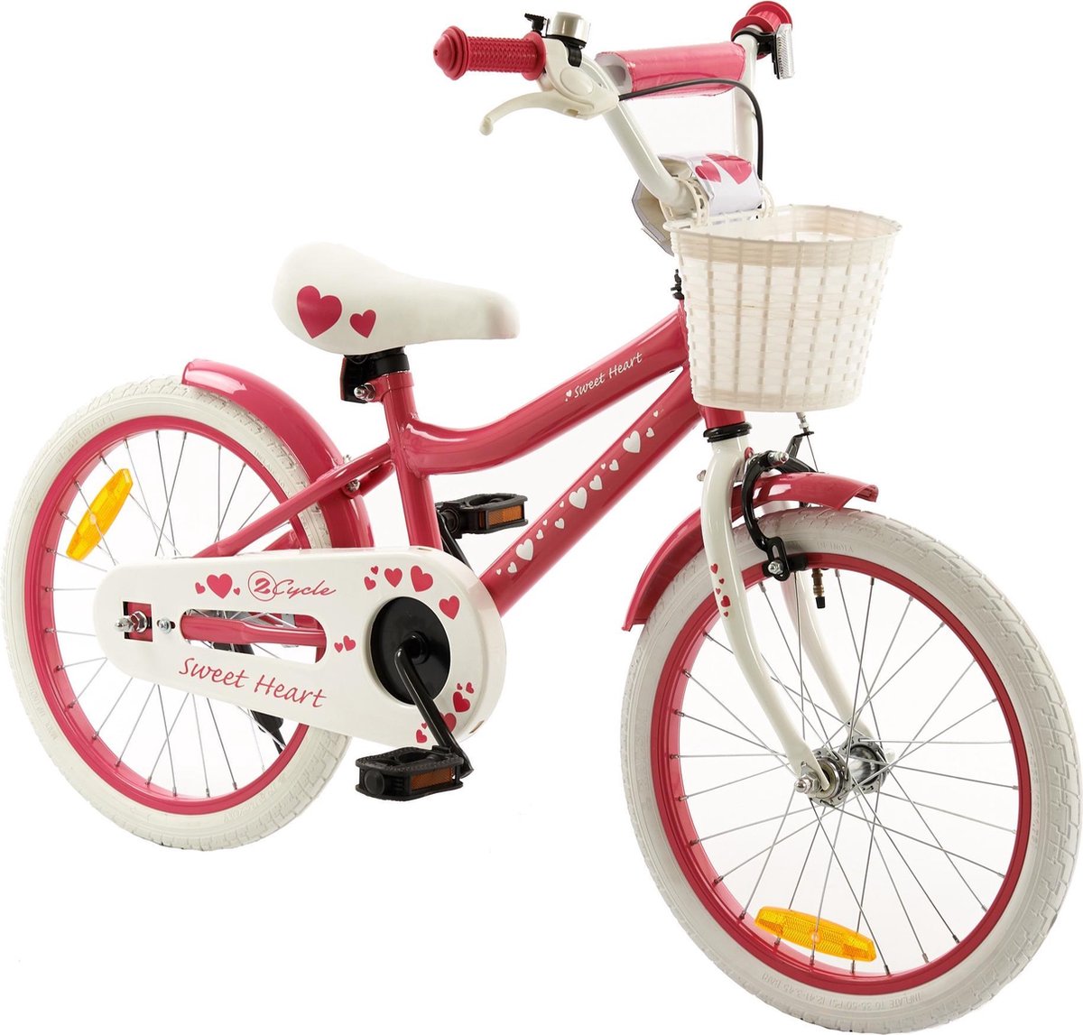 2Cycle Sweet Kinderfiets - 18 inch - Roze - Meisjesfiets -  GoedkopeFietsKopen