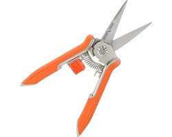 16,5 cm snoeischaar, boomschaar met bypass-snijkant voor takken en takken, met roestvrij staal met soft-touch-greep (oranje)