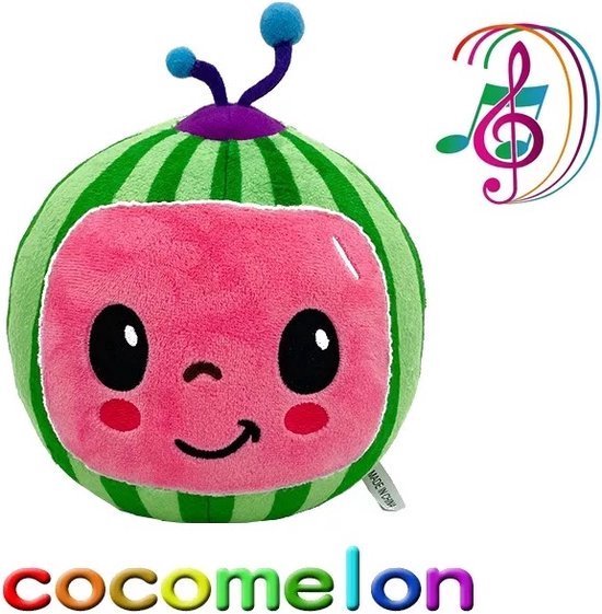Cocomelon Knuffel - Coco Melon - Muziek-Watermeloen- Kids - Pluche - Speelgoed - Cadeau - Baby