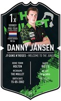 Danny Jansen Ultimate Card 37x25cm Darts Kaart