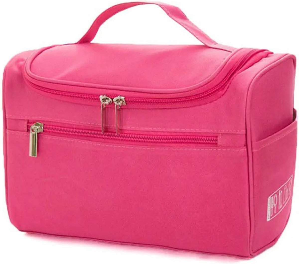 Pazzo Goods Riga Roze - Toilettas Dames met Haak – Ophangbare Toilettas – Waterdichte Reistoilettas – Travel Organizer met Vakken – Cadeau