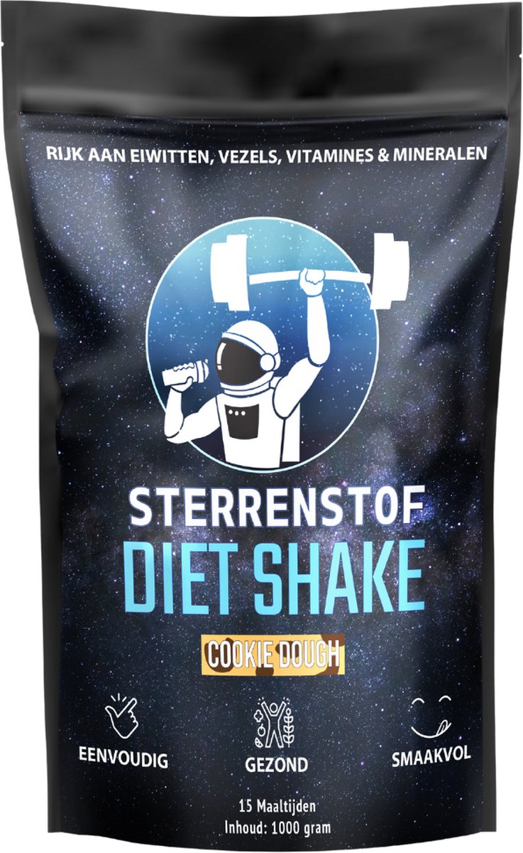 Goedkoopste Sterrenstof Diet Shake - Maaltijdshake - Cookie Dough - Afvallen - 15 maaltijden