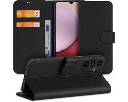 Book Cover Hoesje voor de Samsung Galaxy A14 4G Zwart met Pasjeshouder
