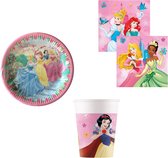 Disney - Princess - Feestpakket - Kinderfeest - Thema feest - Bekers - Bordjes - Servetten.