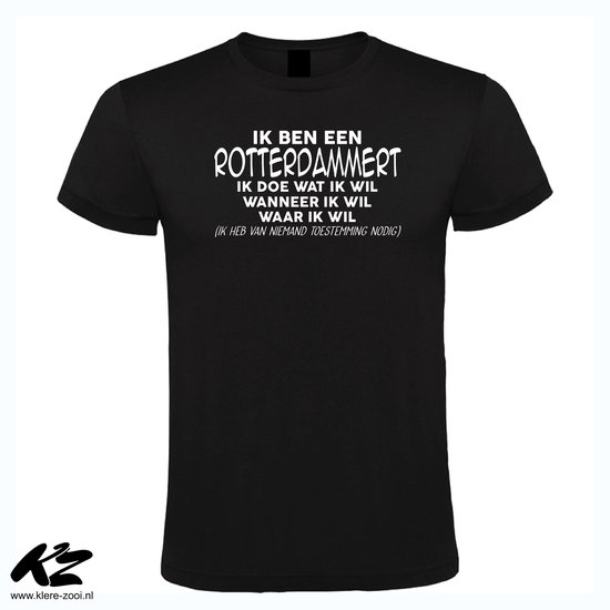 Klere-Zooi - Ik Ben Een Rotterdammer - Heren T-Shirt - 4XL