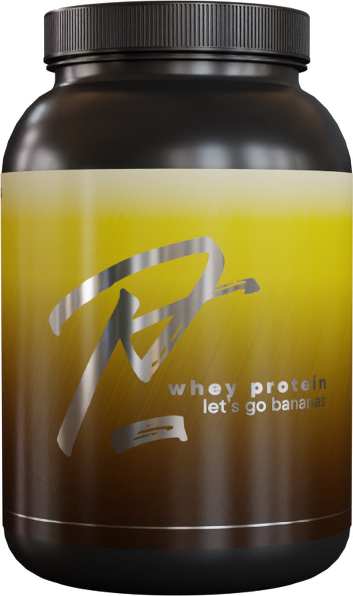 Patser Whey Protein | Krachtige eiwitshake | 1kg | Heerlijke smaken | Banana | Shake voor spierherstel & spiergroei | Makkelijk te bereiden