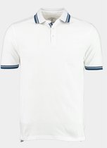 Bos Bright Blue Polo korte mouw Wit Brick Polo Oxford Collar 23108BR06BO/100 White